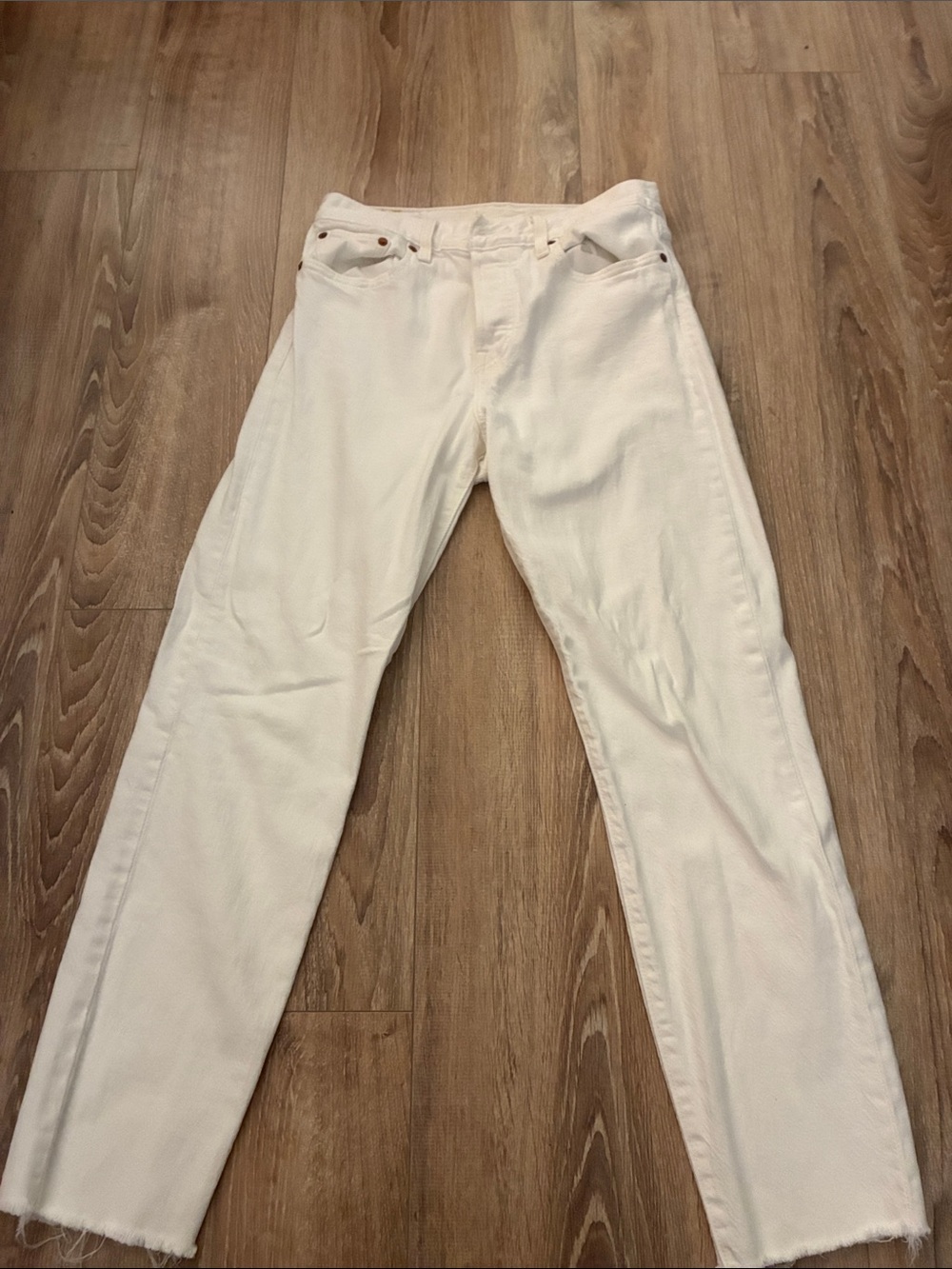 Levi's Cream Straight-Leg Women's Jeans